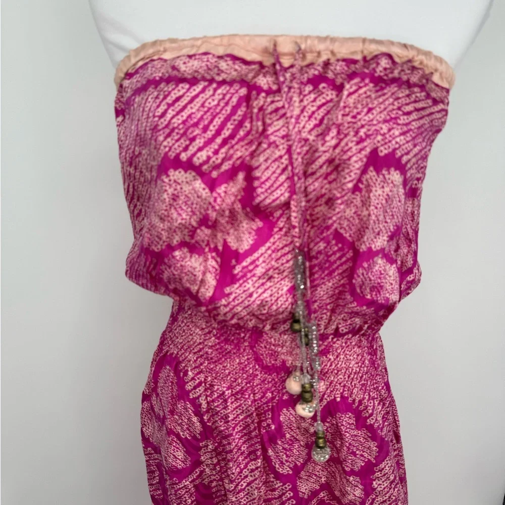 Calypso St. Barth Pink Silk Maxi Dress - Picture 1 of 6